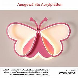 Светильник потолочный Butterfly 50 см LED 72 Вт розовый synthetic.ua - Фото 1
