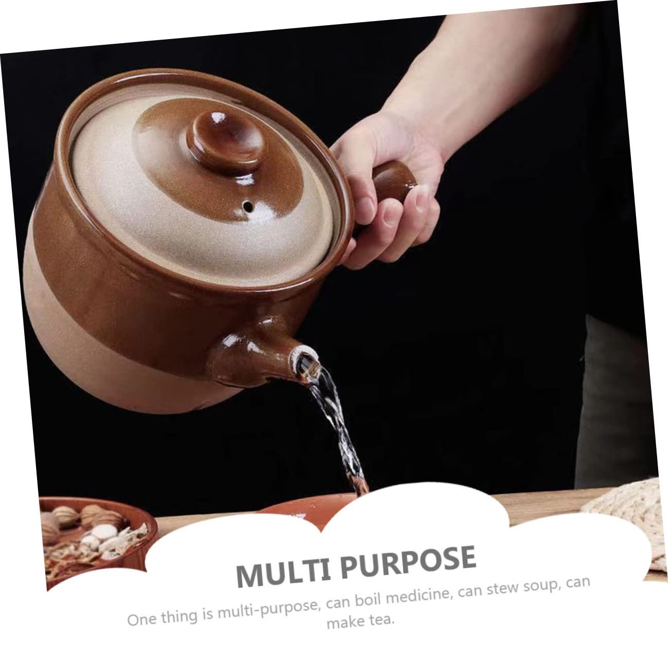 Горщик глиняний GLEAVI для китайської медицини супів та чаю термостійкий, фото №8 Горщик глиняний GLEAVI для китайської медицини супів та чаю термостійкий, фото №8