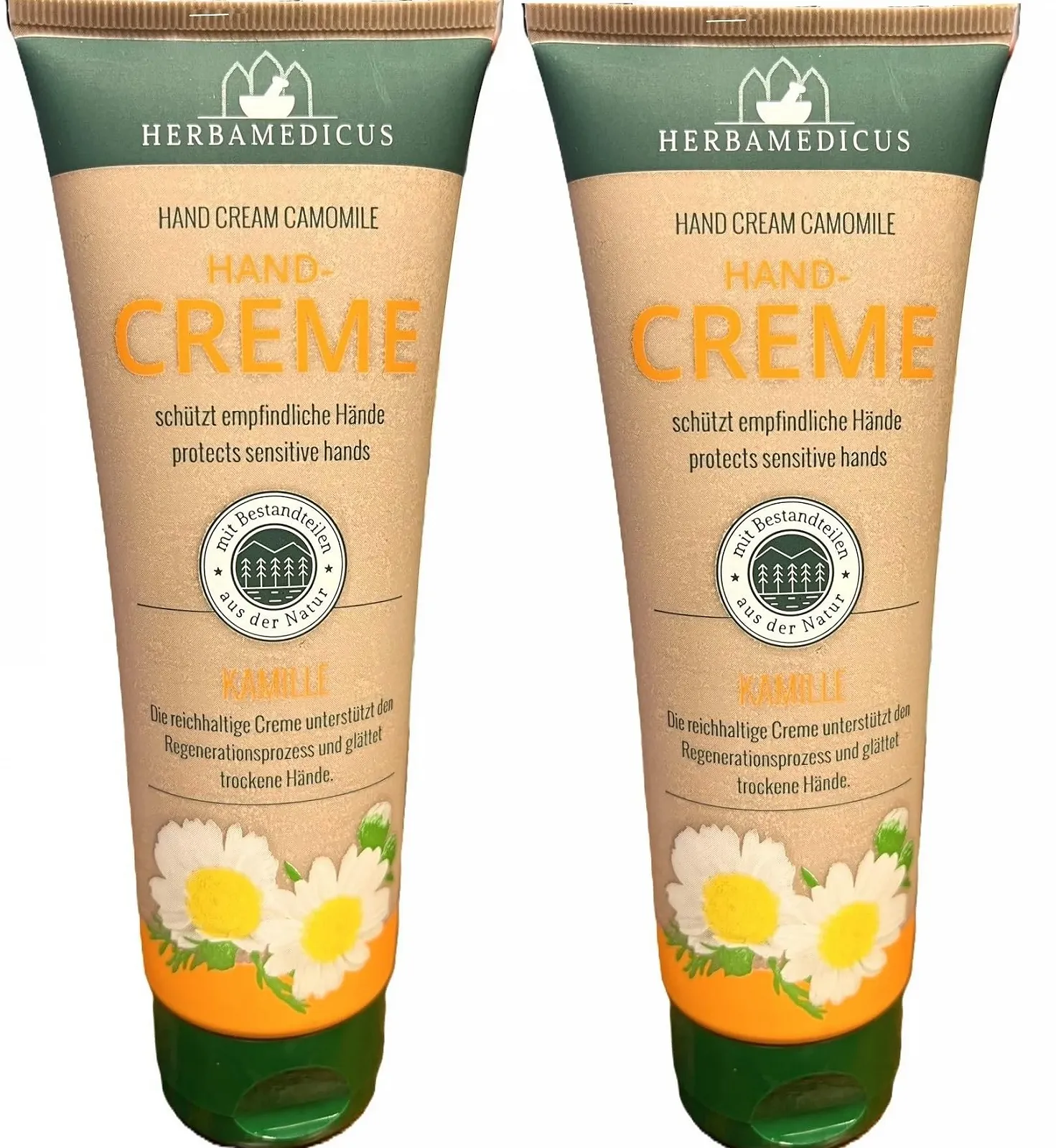 Крем для рук Herbamedicus Ромашка для чутливої шкіри рук, 2 x 125 мл (Паковання 2 шт.), фото №1