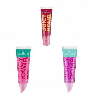 essence Juicy Bomb No. 04 Crazy Cherry Красный + No. 102 Розовый + No. 105 Многоцветный Блестящий, Радужный, Мерцающий - Фото 1