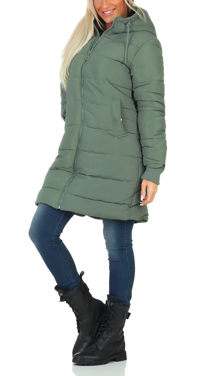 Куртка стеганая зимняя с капюшоном Eight 2 Nine LETN-068 женская, фото №3 Куртка стеганая зимняя с капюшоном Eight 2 Nine LETN-068 женская, фото №3