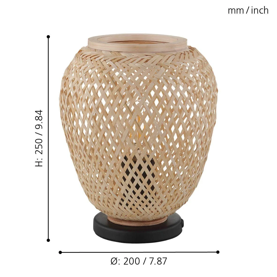 Подвесная лампа EGLO Dembleby Vintage 3-Light Коричневая, фото №4