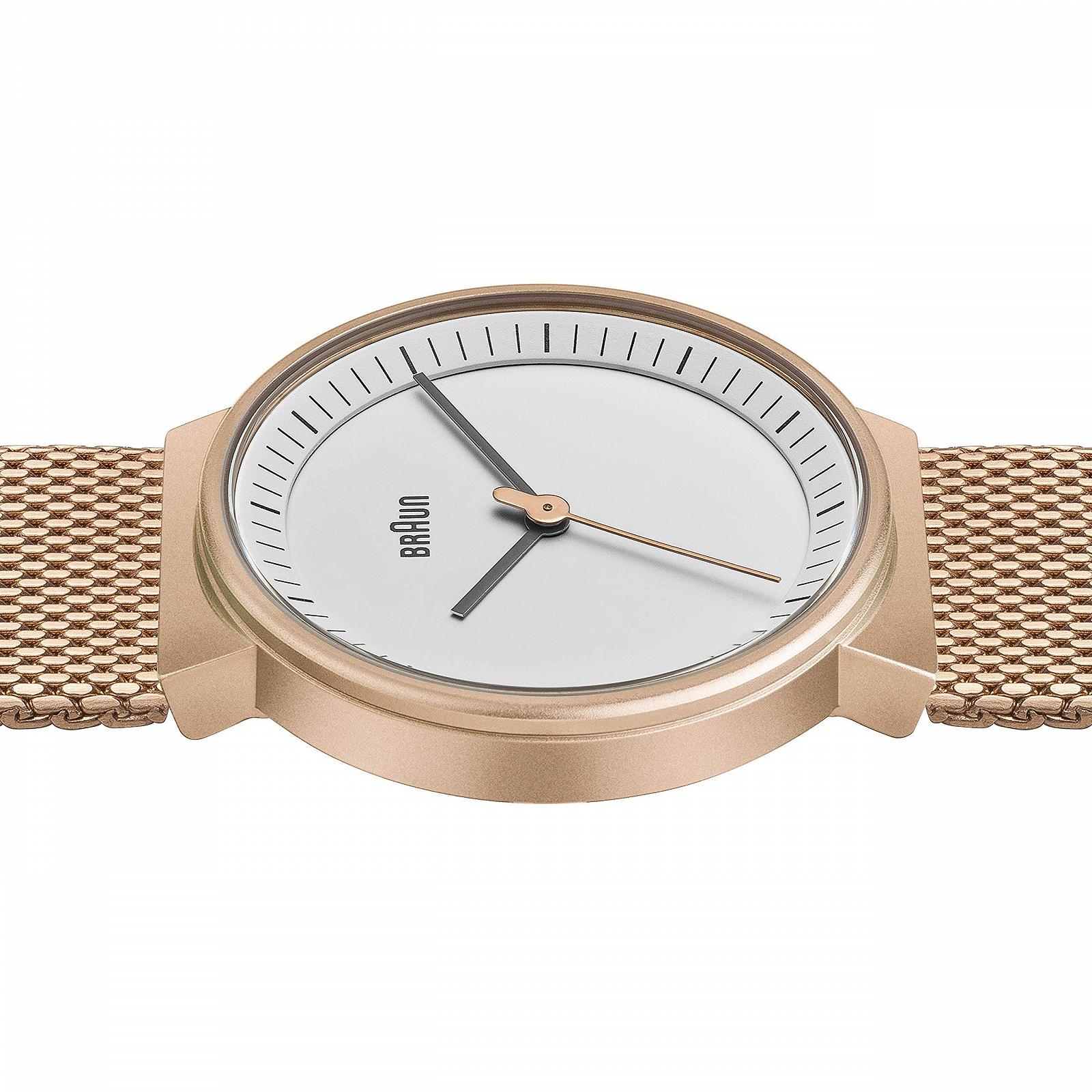 Жіночий годинник Аналоговий Кварцовий Braun BN0031RGMHL Білий, Рожеве Золото, Браслет, фото №4
