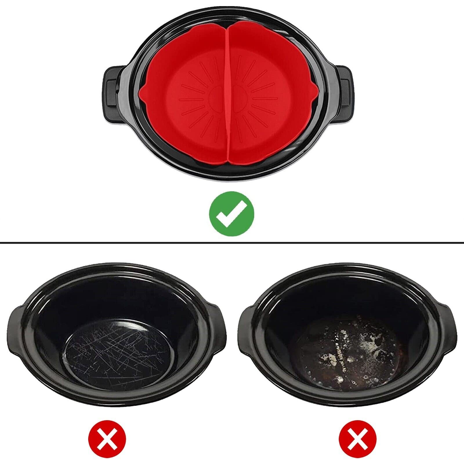 Корзина SPARES2GO Силиконовая Круглая Для Защиты Разделитель для Медленной Плиты Tower, фото №4