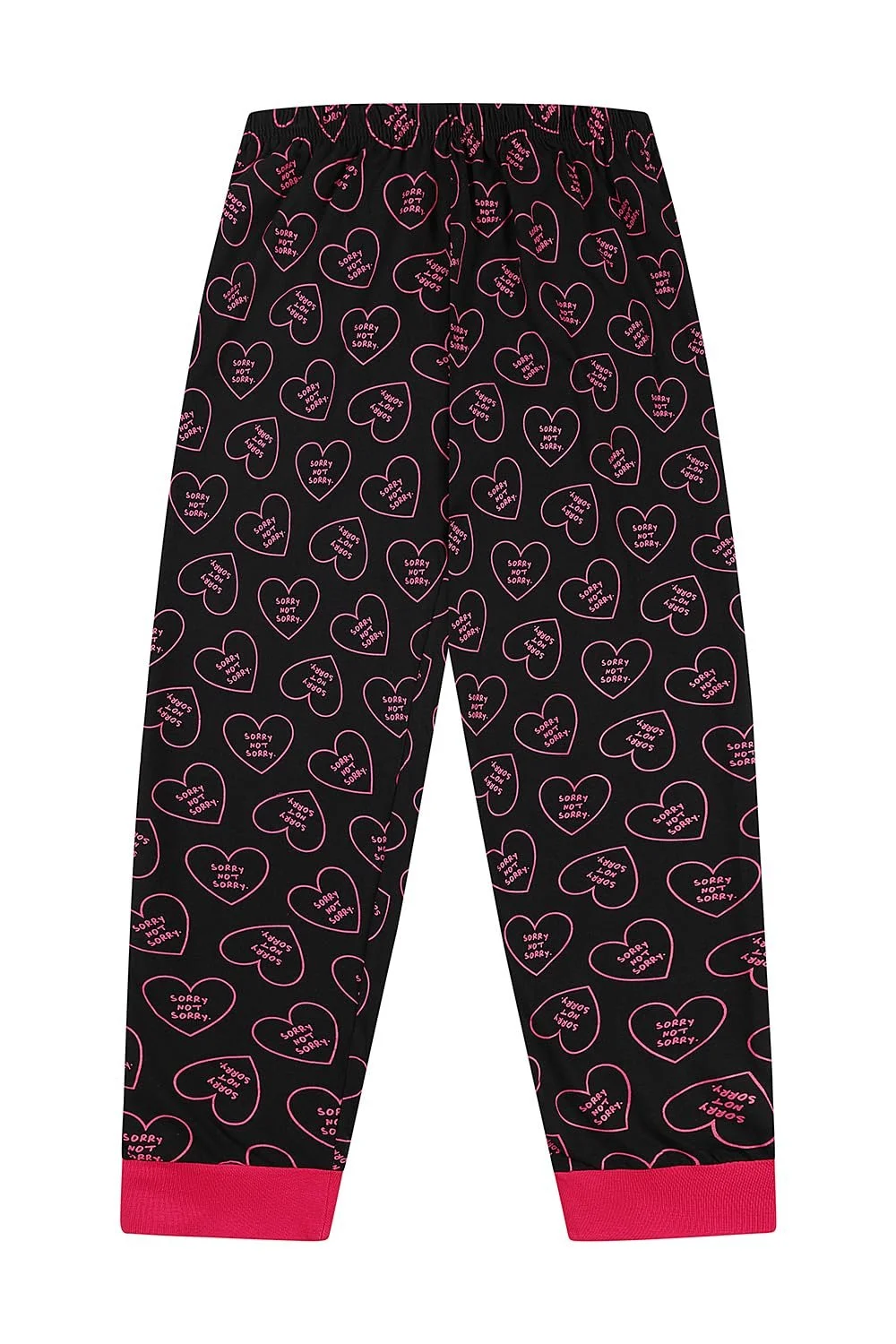 Пижамный набор The PyjamaFactory Cool Girls Sorry Not Sorry Хлопок, 11-16 лет, Розовый/Черный, фото №4 Пижамный набор The PyjamaFactory Cool Girls Sorry Not Sorry Хлопок, 11-16 лет, Розовый/Черный, фото №4