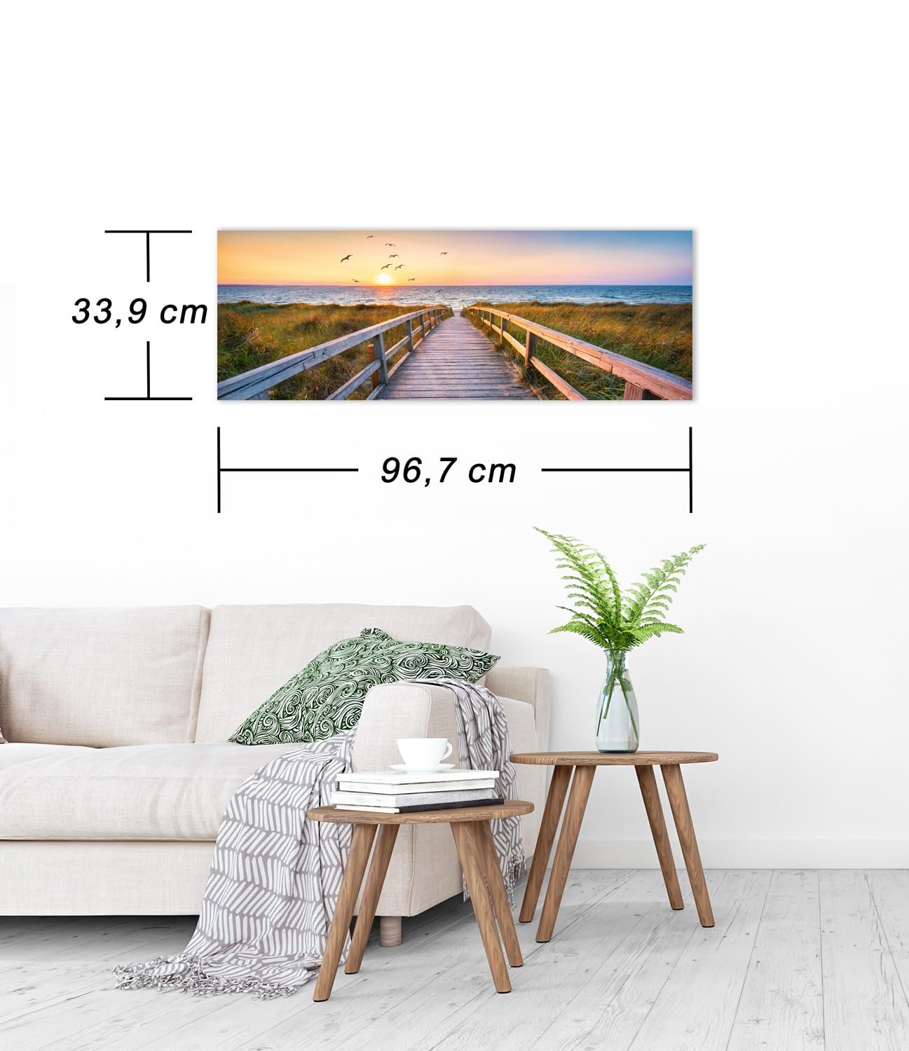 Пазл Ulmer Puzzleschmiede Panorama Puzzle Abendstunde auf Sylt 1000 деталей 97 x 34 cm, фото №2