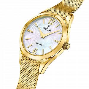 Женские Кварцевые часы Festina Grace F20077/1 Золотистый synthetic.ua - Фото 1