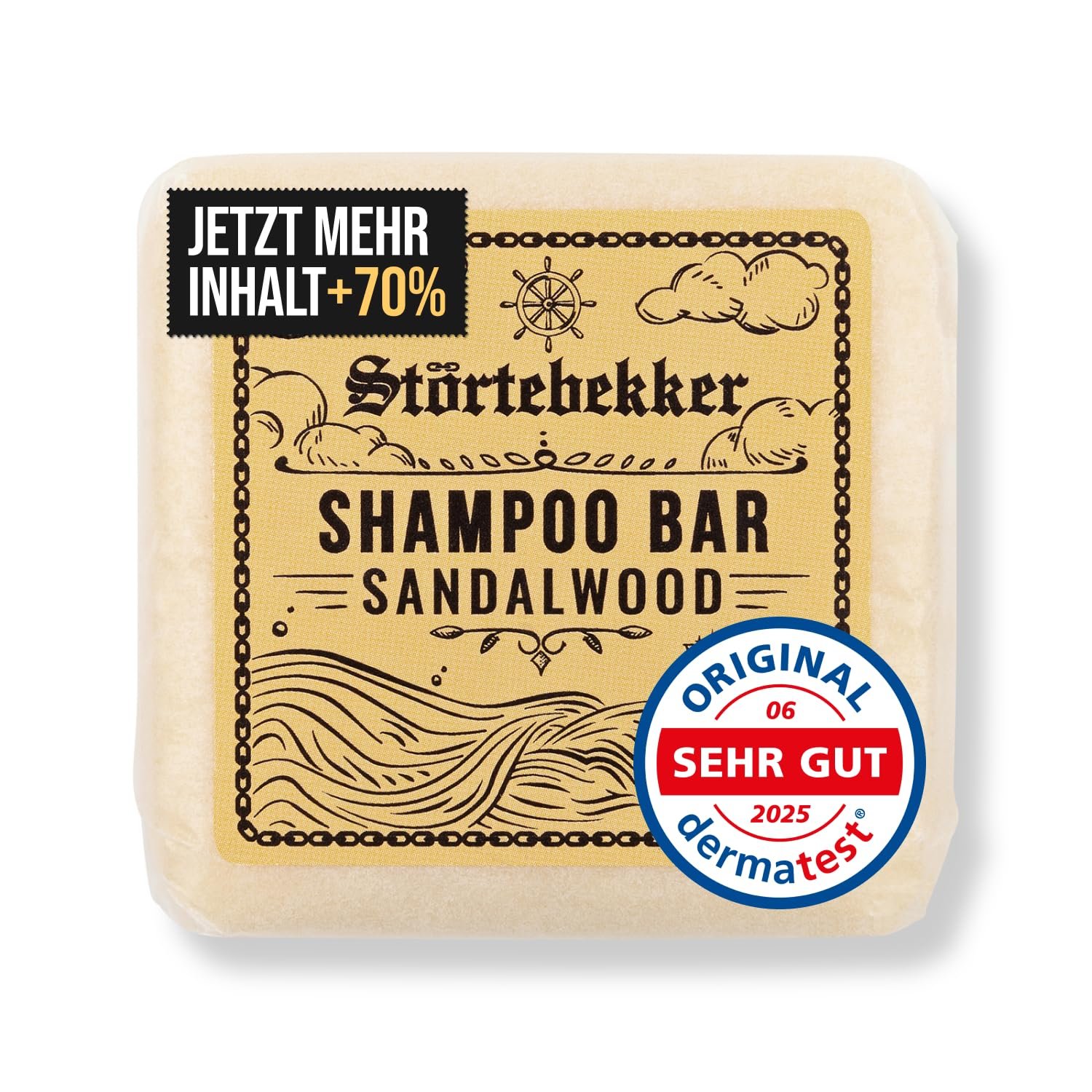 Твердый шампунь Störtebekker Premium Sandalwood Веганский, ручная работа – 100 г, фото №1 Твердый шампунь Störtebekker Premium Sandalwood Веганский, ручная работа – 100 г, фото №1