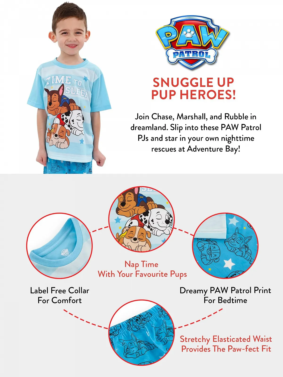 Пижама PAW PATROL для мальчиков, короткая, фото №7