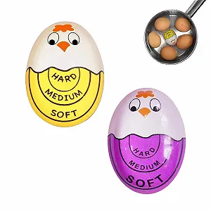 Набор таймеров для варки яиц Pack of 2 Colour Changing Yellow and Purple - Фото 1