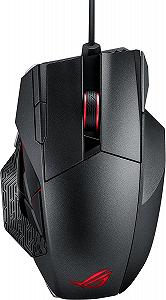 Игровая беспроводная мышь ASUS ROG Spatha / Радиоканал / USB / Laser Sensor / 8200 DPI / 12 кнопок / RGB подсветка / Черная - Фото 1