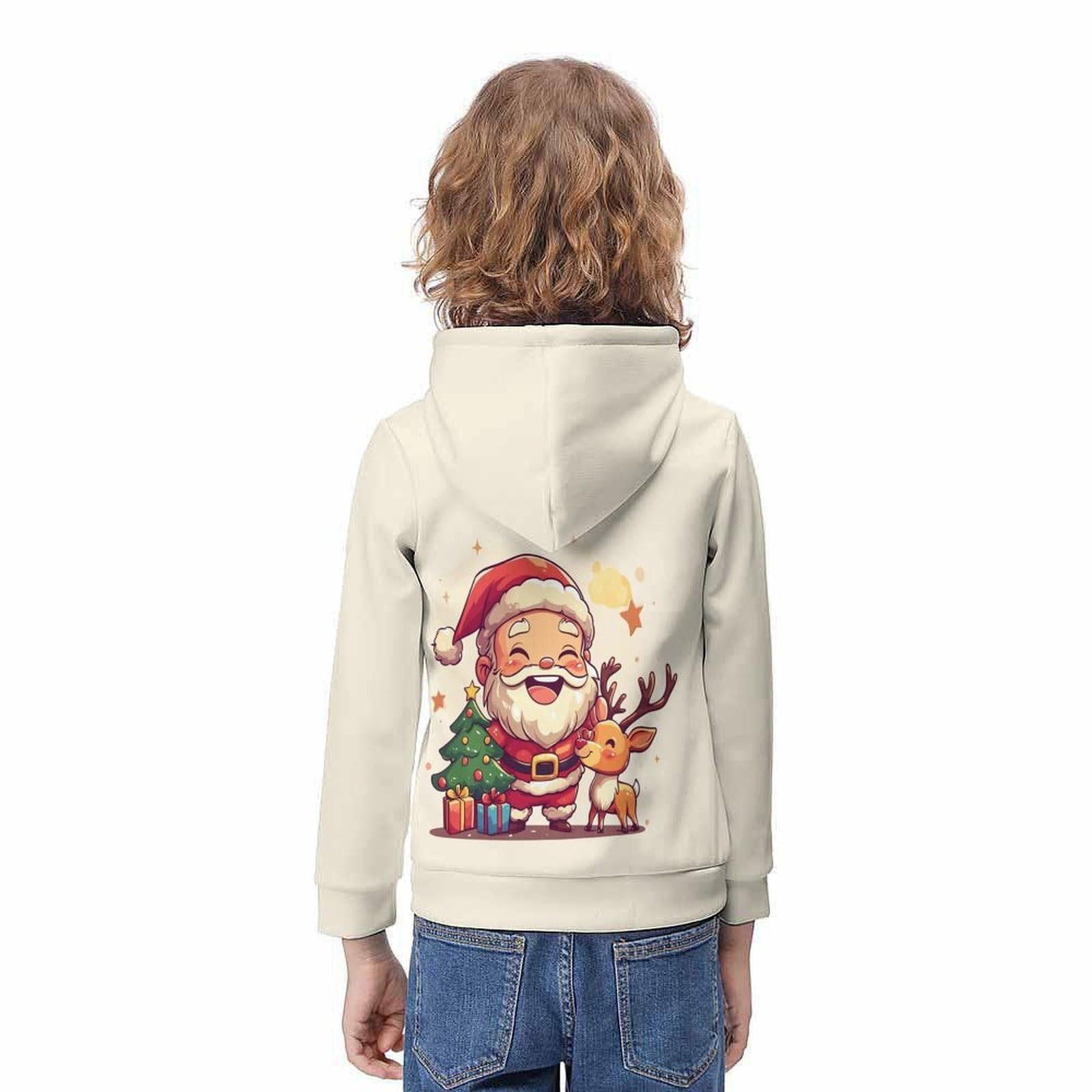 Худі KHHKJBVCE Санта Клаус 3D принт Дитячий Повсякденний, фото №4