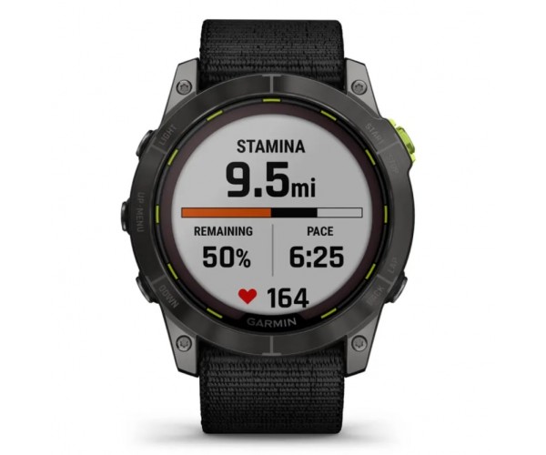 Смарт-годинник Garmin Enduro 2 Sapphire Carbon Gray DLC Titanium with Black UltraFit Nylon Strap (010-02754-13), фото №7
