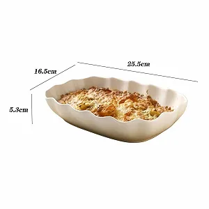 Форма для запекания керамическая прямоугольная глубокая 1000 мл 25,5х16,5х5,3 см synthetic.ua - Фото 1