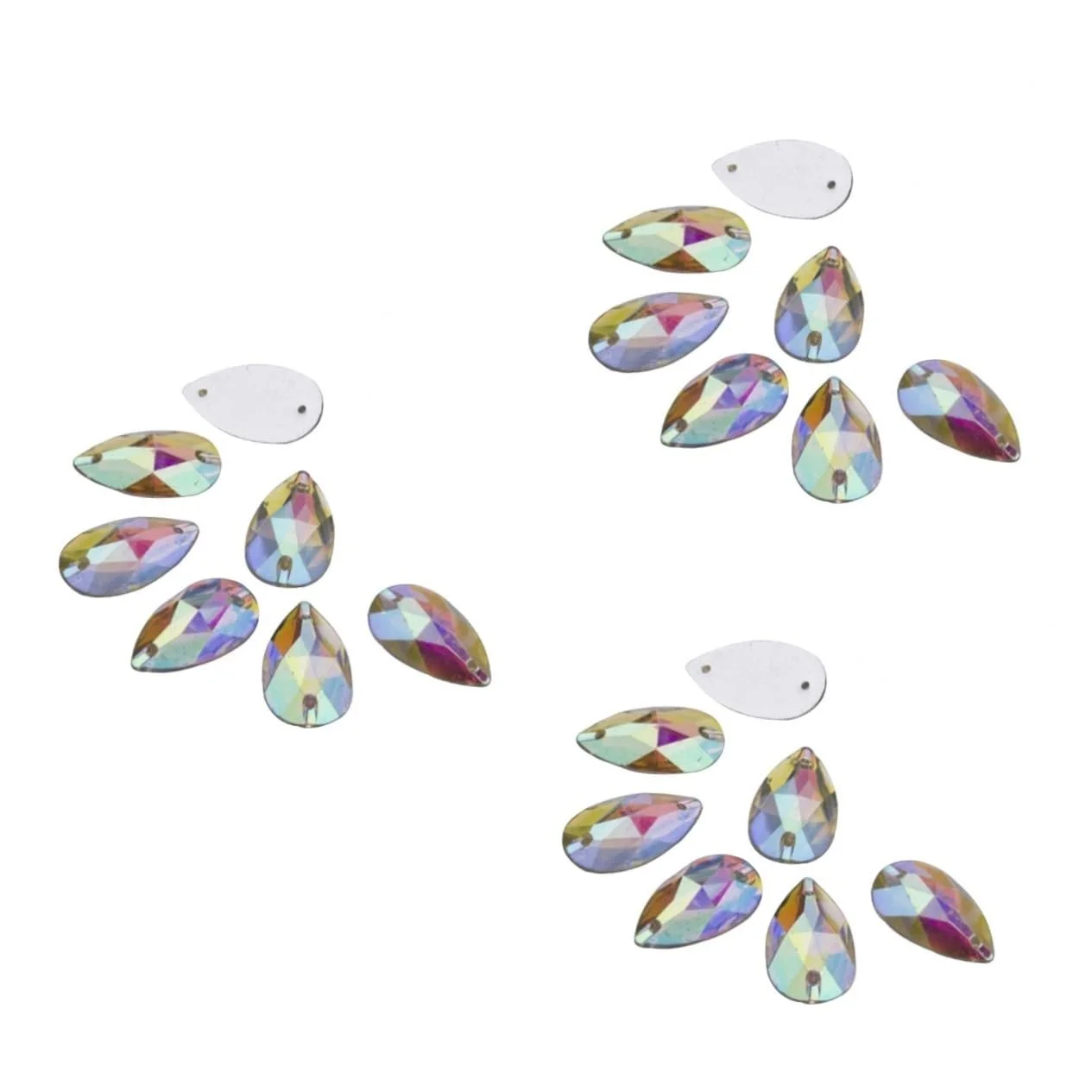 Стрази Housoutil Краплеподібні 7 x 12 мм  150 шт., фото №1