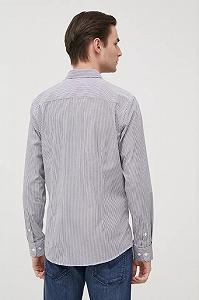 Рубашка Jack&Jones SLIM 12199964 Blazer-Stripes Синий XL synthetic.ua - Фото 1