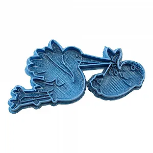 Форма для печива Cuticuter Occasions Лелека 8 x 7 x 1.5 см Блакитний - Фото 1