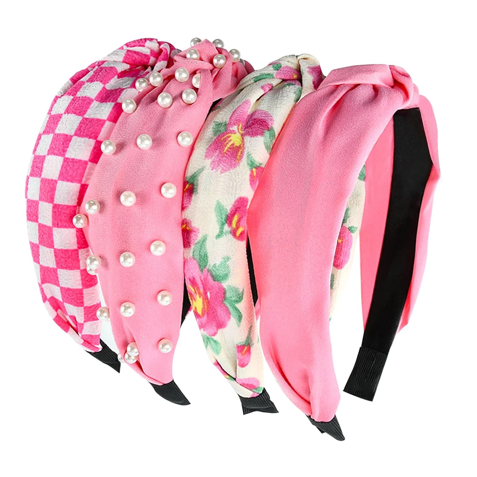 Обруч на голову Широка рожева, фото №1