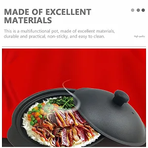 Чугунная кастрюля GLEAVI с крышкой 22 см synthetic.ua - Фото 1