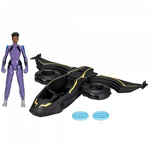 Транспорт Sunbird Marvel Hasbro Studios Black Panther: Wakanda Forever Vibranium Blast з фігуркою Shuri 15 см synthetic.ua - Фото 1