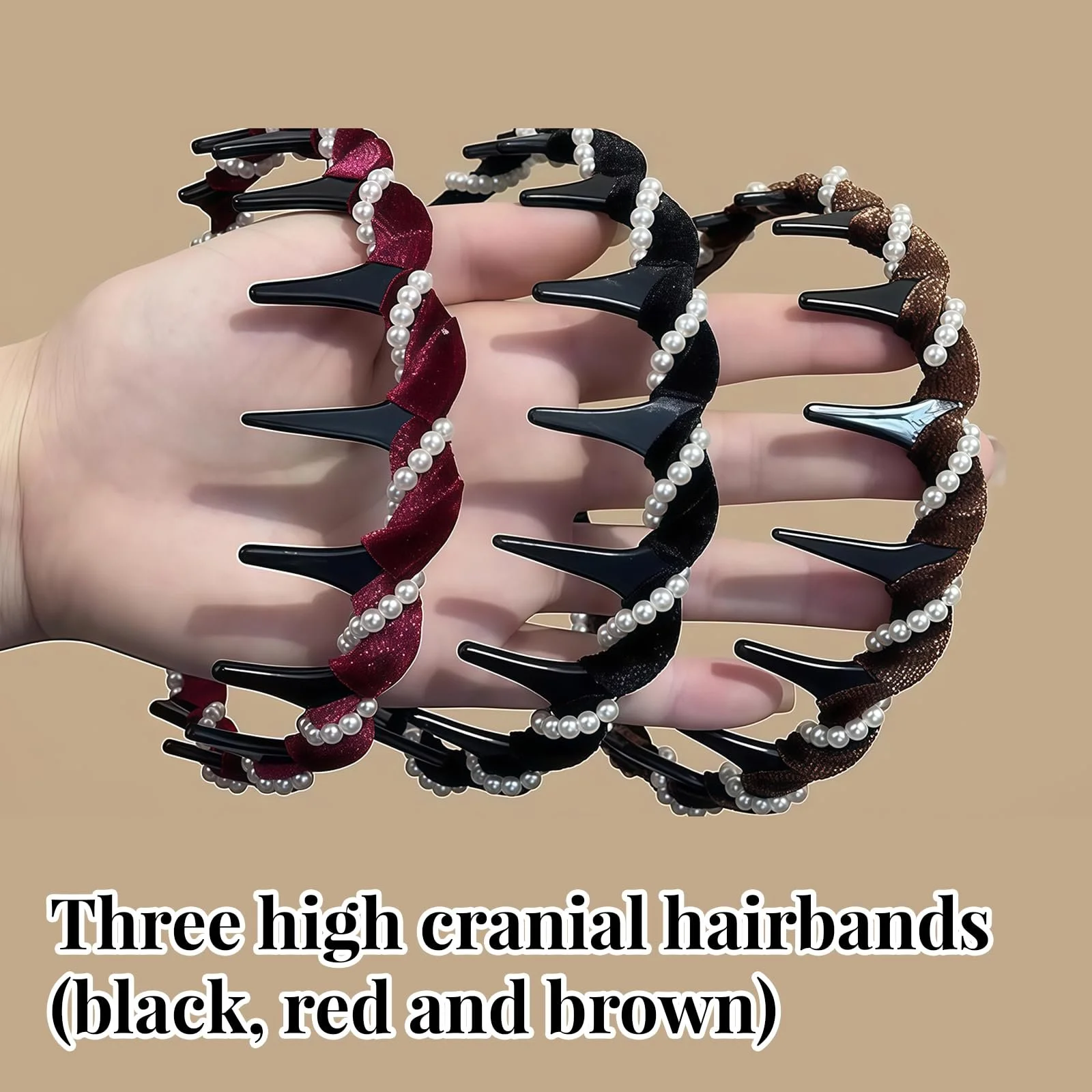 Вінтажний обруч для волосся (набір 3 шт), фото №5