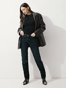 Жіночі джинсові штани Guess Темно-синій - 32 synthetic.ua - Фото 1