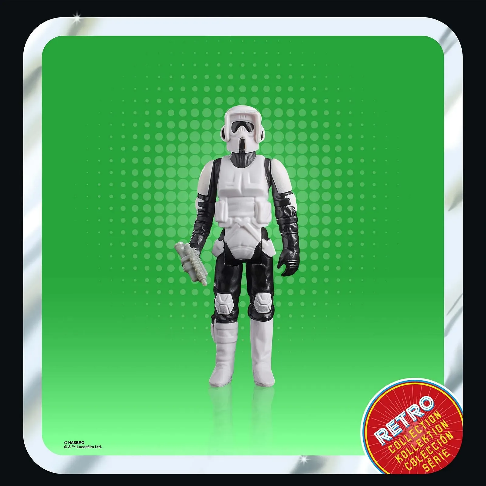 Коллекционная экшн-фигурка Star Wars Retro Collection Biker Scout 9.5 см Return of the Jedi Knights, фото №4