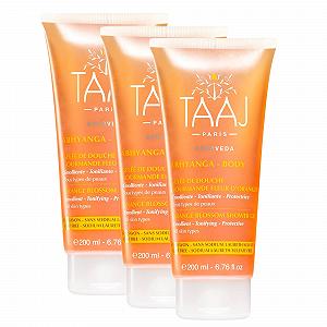 Гель для душу TAAJ Gourmande Orange Blossom зміцнюючий та відновлюючий 3 х 200 мл - Фото 1