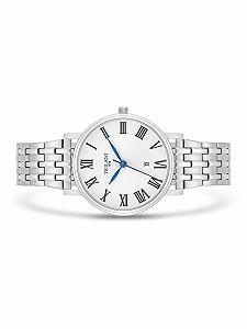 Женские часы Trilani 10140001, аналоговые, японский кварцевый механизм, серебряный браслет из нержавеющей стали, серебристый, браслет synthetic.ua - Фото 1