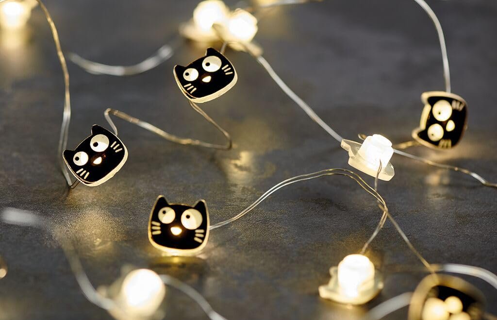 Гирлянда moses Ed the Cat Mini, 2,20 м, 20 LED, черный, фото №1