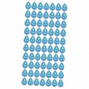 Стразы Павлин Капли воды NUOBESTY 2 шт. - Фото 1