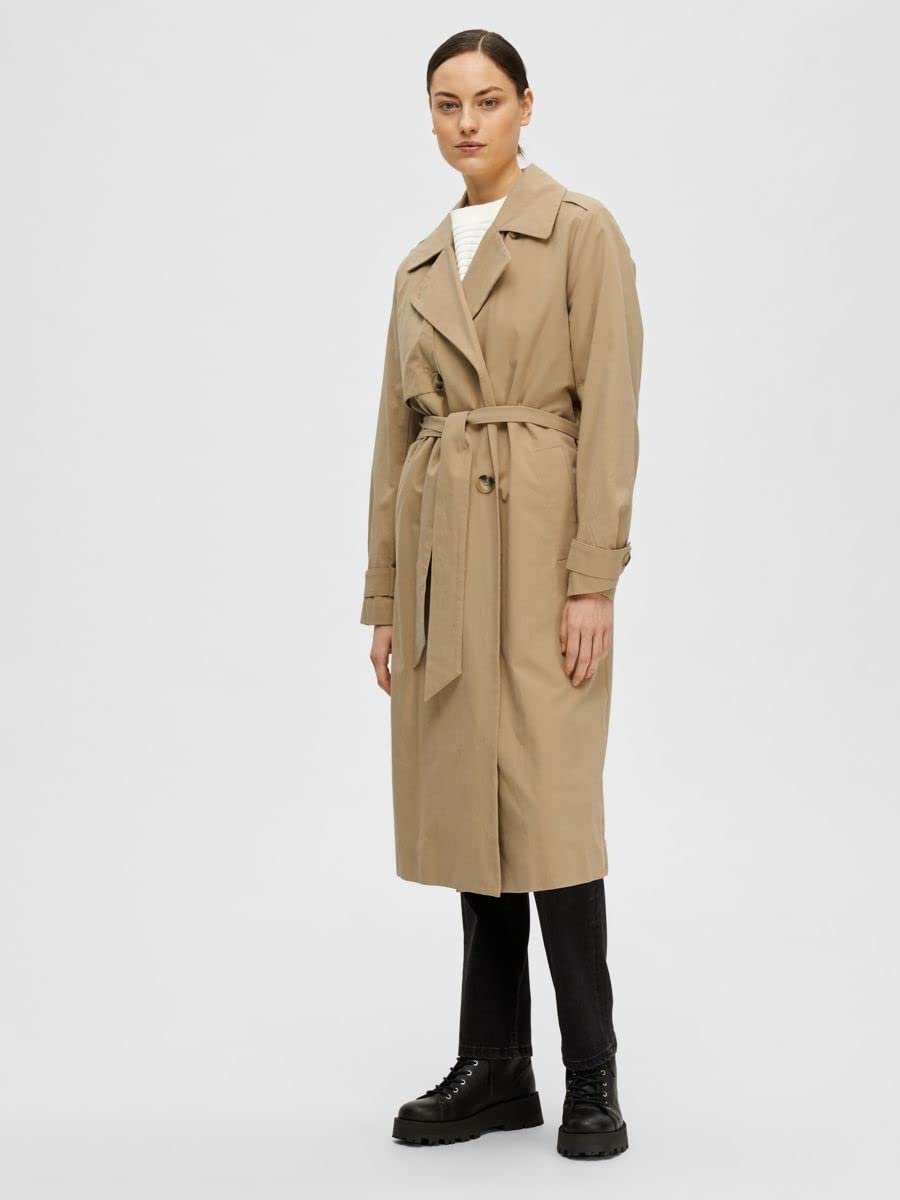 Тренч SELECTED FEMME Женский Двубортный, фото №6