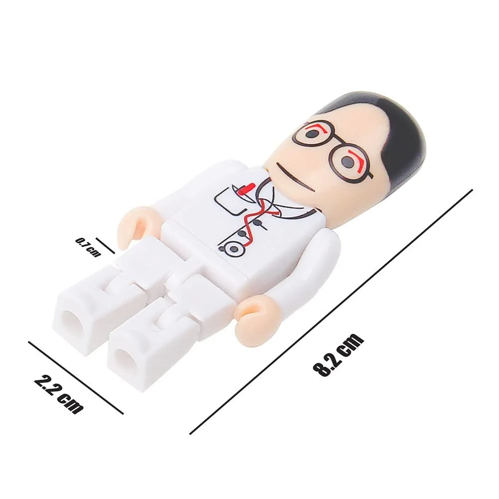 USB-флеш-накопичувач 32GB Cartoon Doctor Model USB 2.0 White, фото №5 USB-флеш-накопичувач 32GB Cartoon Doctor Model USB 2.0 White, фото №5