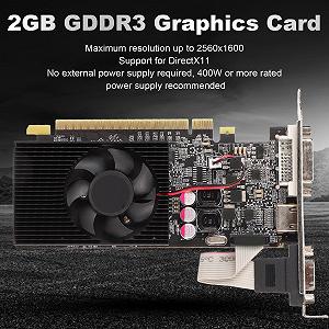 Відеокарта VBESTLIFE GT730 2GB GDDR3 64bit PCI Express 2.0 X16 810/1300MHz 2560x1600 з HDMI, DVI I synthetic.ua - Фото 1
