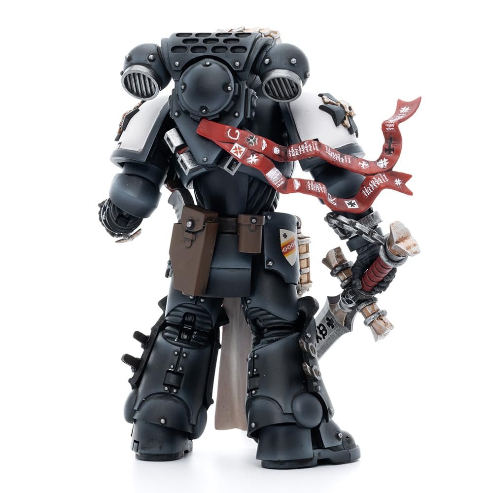 Фигурка JOYTOY Warhammer 40K Black Templars The Emperors Champion Rolantus, коллекционная модель 1/18, фото №4