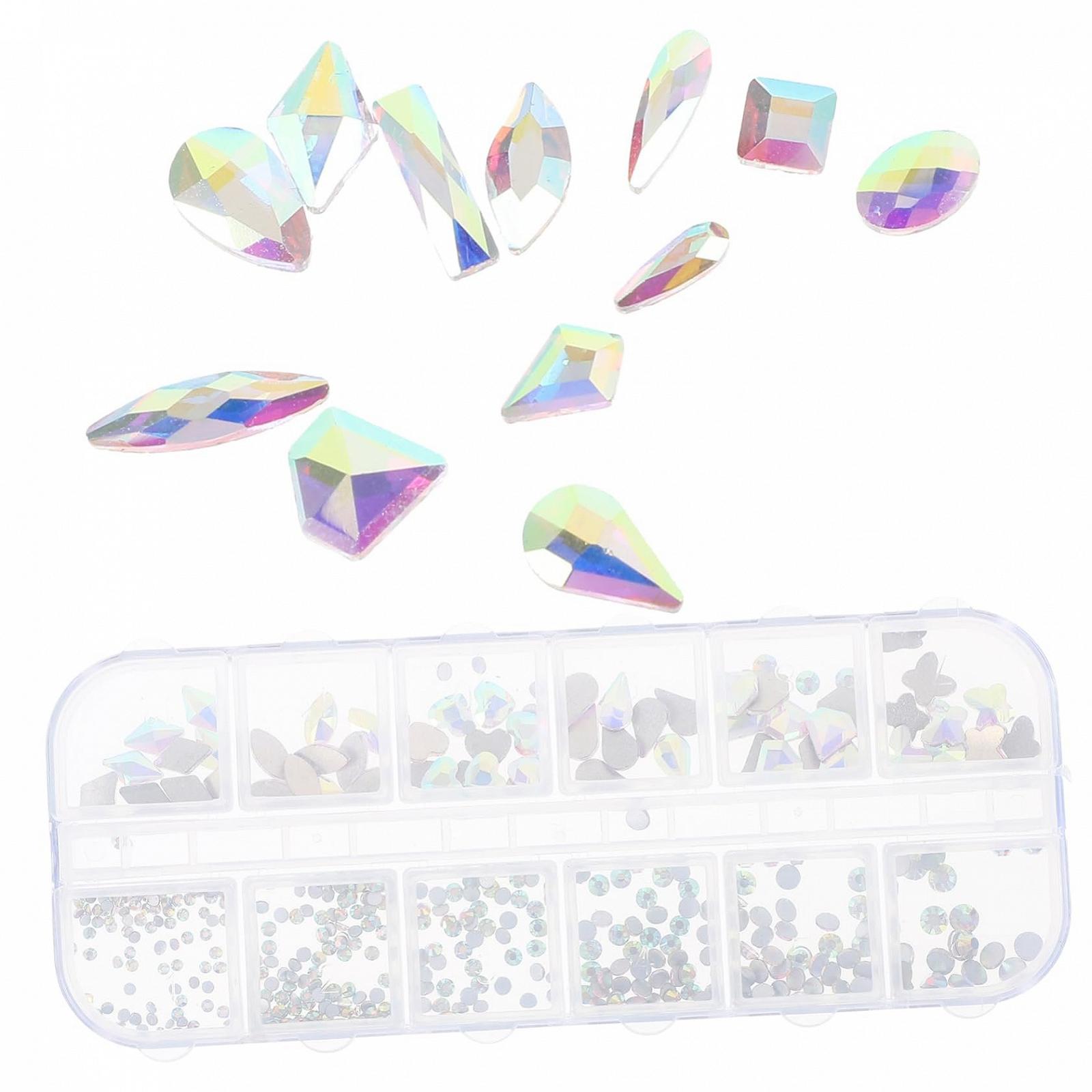 Подвески для ногтей Healvian Набор Плоские Прочный металл Подходящий размер Домашние стразы для дизайна ногтей Маникюр и рукоделие, фото №1