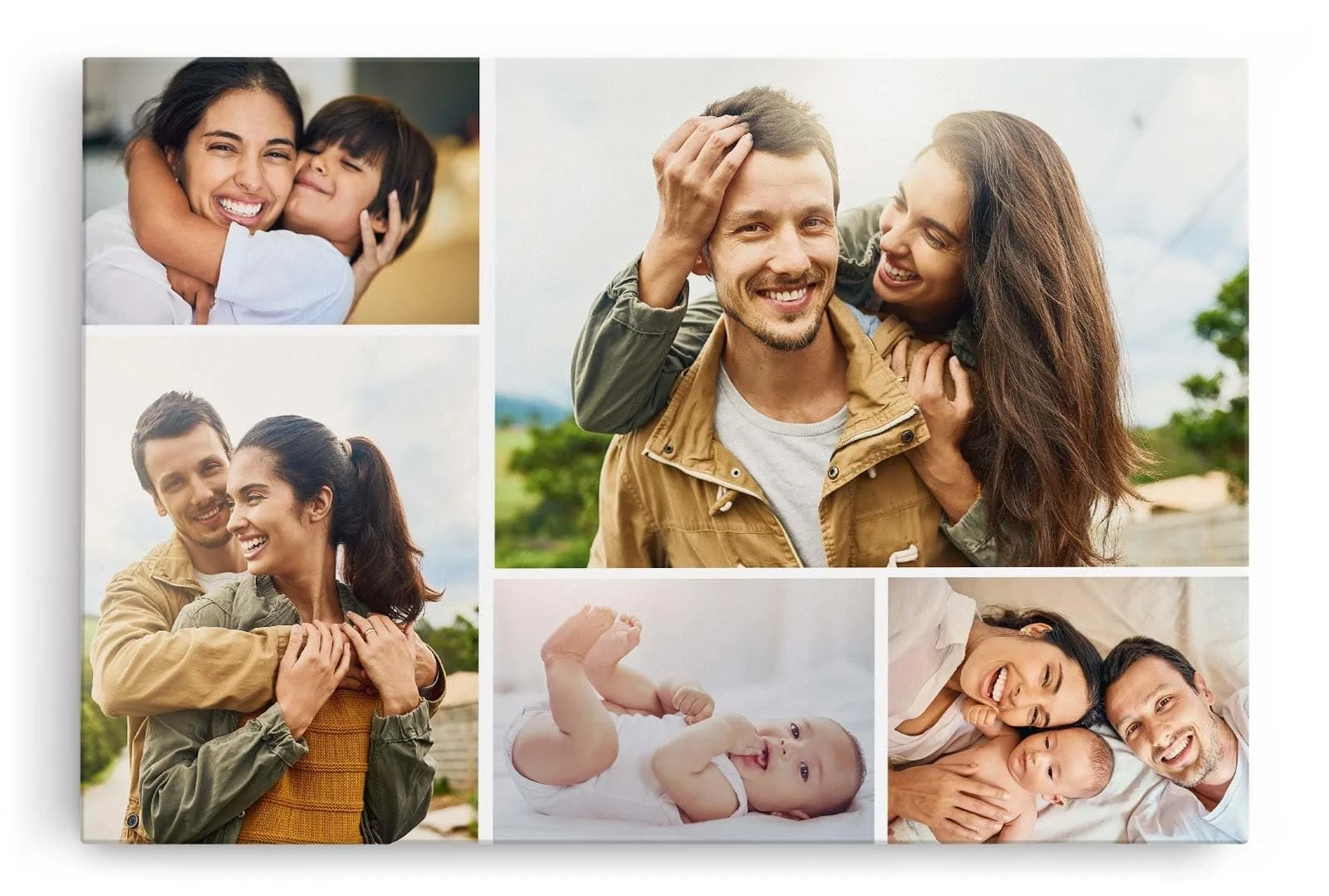 Картина на полотні Paul Sinus Колаж Індивідуальний друк фотографій на замовлення на дерев'яній рамі 2 см, фото №1