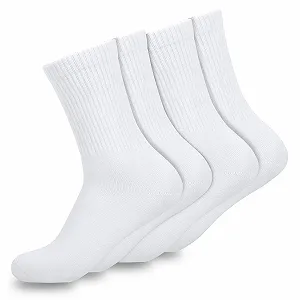 Спортивные носки Baesics. Высокие теннисные носки для мужчин и женщин (4 пары). Стильные для любого наряда - Фото 1