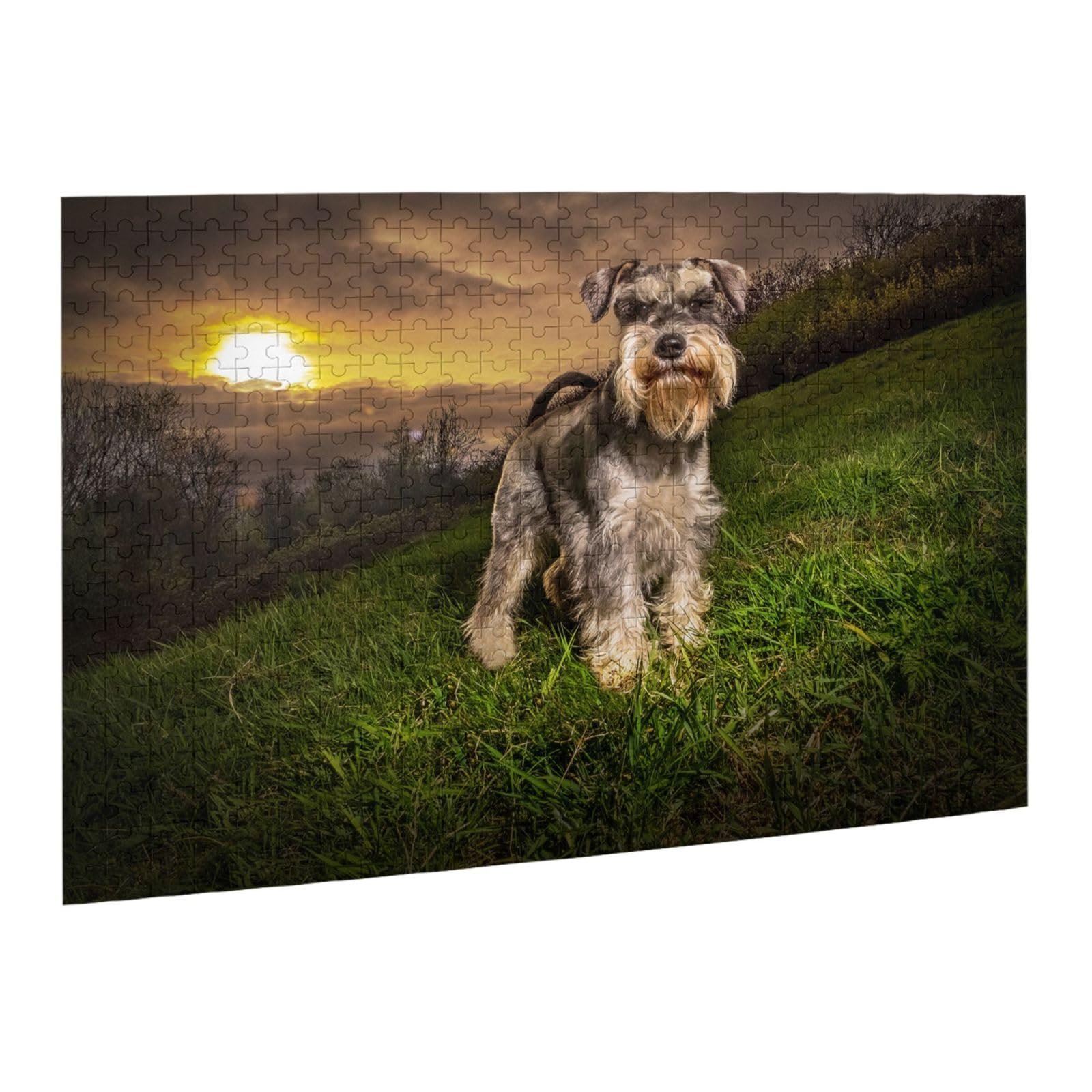 Пазл Schnauzer Sunset 500 деталей Деревянный 50 x 38 см, фото №2