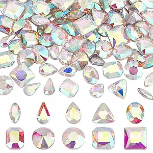 Стразы Стекло, 10 стилей, прозрачные AB кристаллы, овальные, каплевидные, многогранные кабошоны для одежды, свадебного платья, костюма, украшений - Фото 1