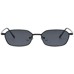 Сонцезахисні окуляри багатокутні прямокутні RUNHUIS Fashion Retro 90s Small UV400 Protection synthetic.ua - Фото 1