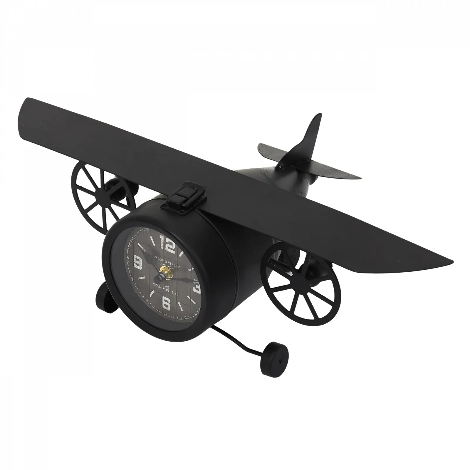 Настільний годинник The Vintage Airplane Clock Чорний, фото №1 Настільний годинник The Vintage Airplane Clock Чорний, фото №1