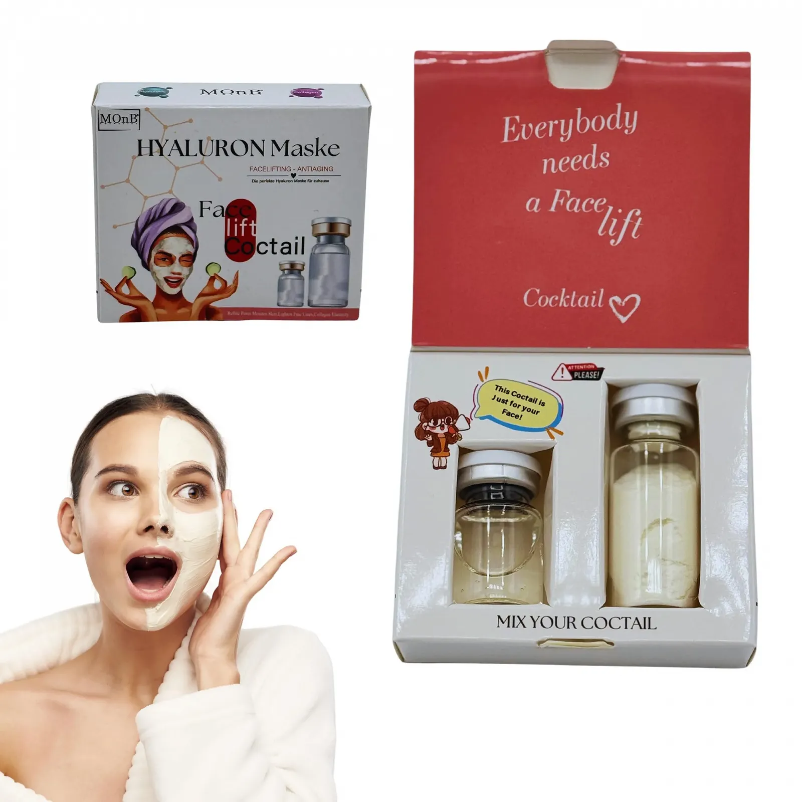 Маска для лица Hyaluronic Anti-Ageing с коллагеном, провитамином B5 и высокой дозой гиалуроновой кислоты с мгновенным эффектом, фото №1 Маска для лица Hyaluronic Anti-Ageing с коллагеном, провитамином B5 и высокой дозой гиалуроновой кислоты с мгновенным эффектом, фото №1