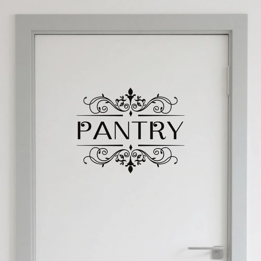 Наклейка на стіну SUPERDANT Pack of 2 для дверей комори Вінілова Чорна, фото №1