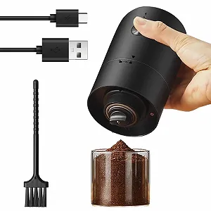 Электрическая кофемолка, 5 уровней помола Лезвия из нержавеющей стали и съемной чашки для кофейных зерен, специй, орехов - Фото 1