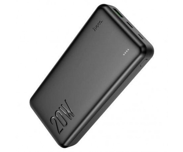 Зовнішній акумулятор Power Bank Hoco Type-C PD 20W+Quick Charge 3.0 20000 mAh J87A Black, фото №1
