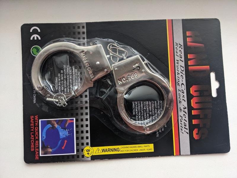 Ігровий набір металеві наручники, фото №3 Ігровий набір металеві наручники, фото №3