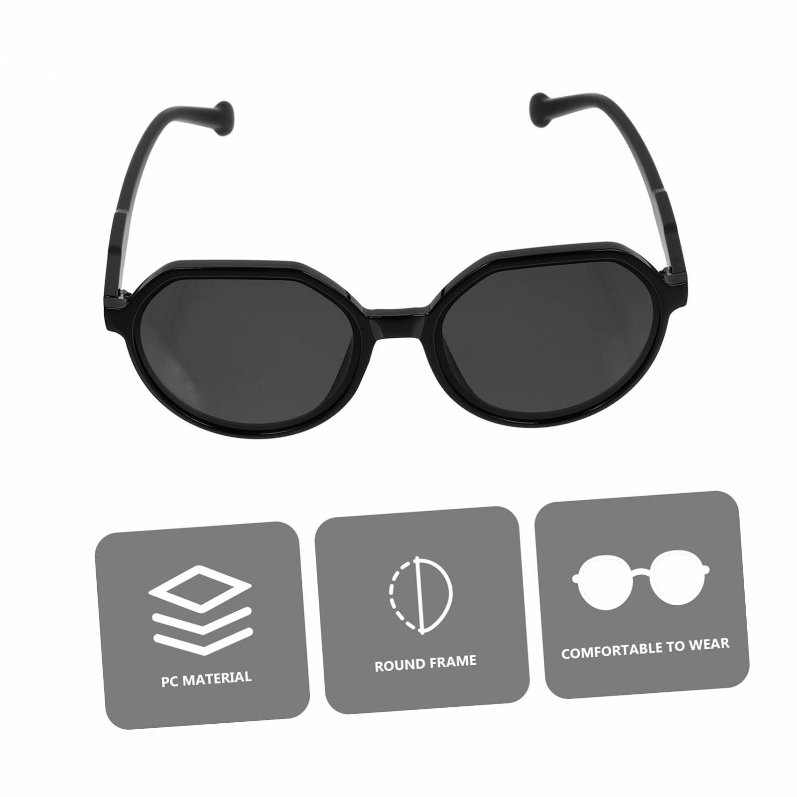 Сонцезахисні окуляри круглі PACKOVE 3 пари, зручні для дорослих, модні, антиблікові, фото №5