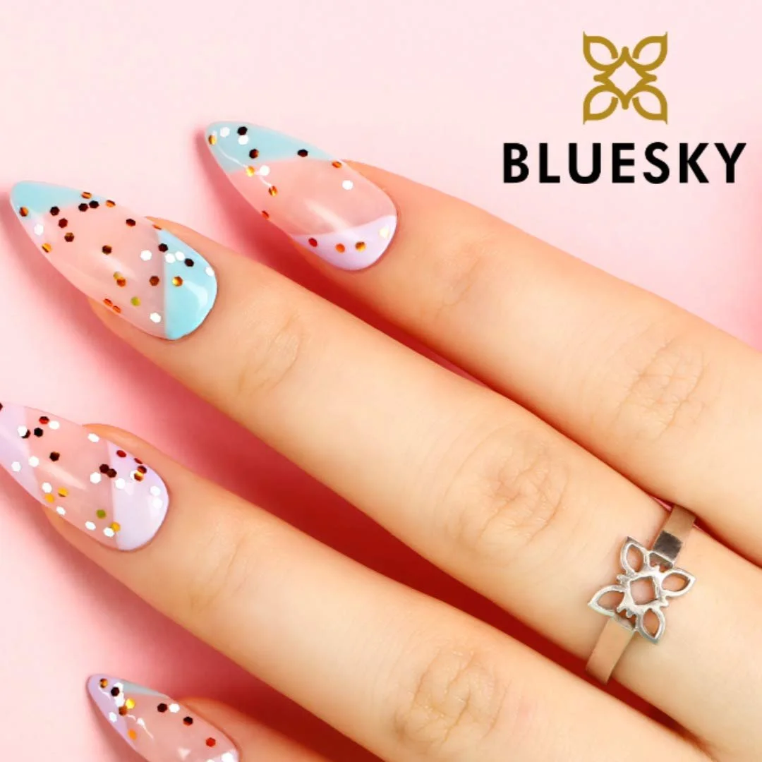 Гель-лак Bluesky Glitter No Wipe Top Coat Balloon Drop GTC06, 10 мл, фото №2