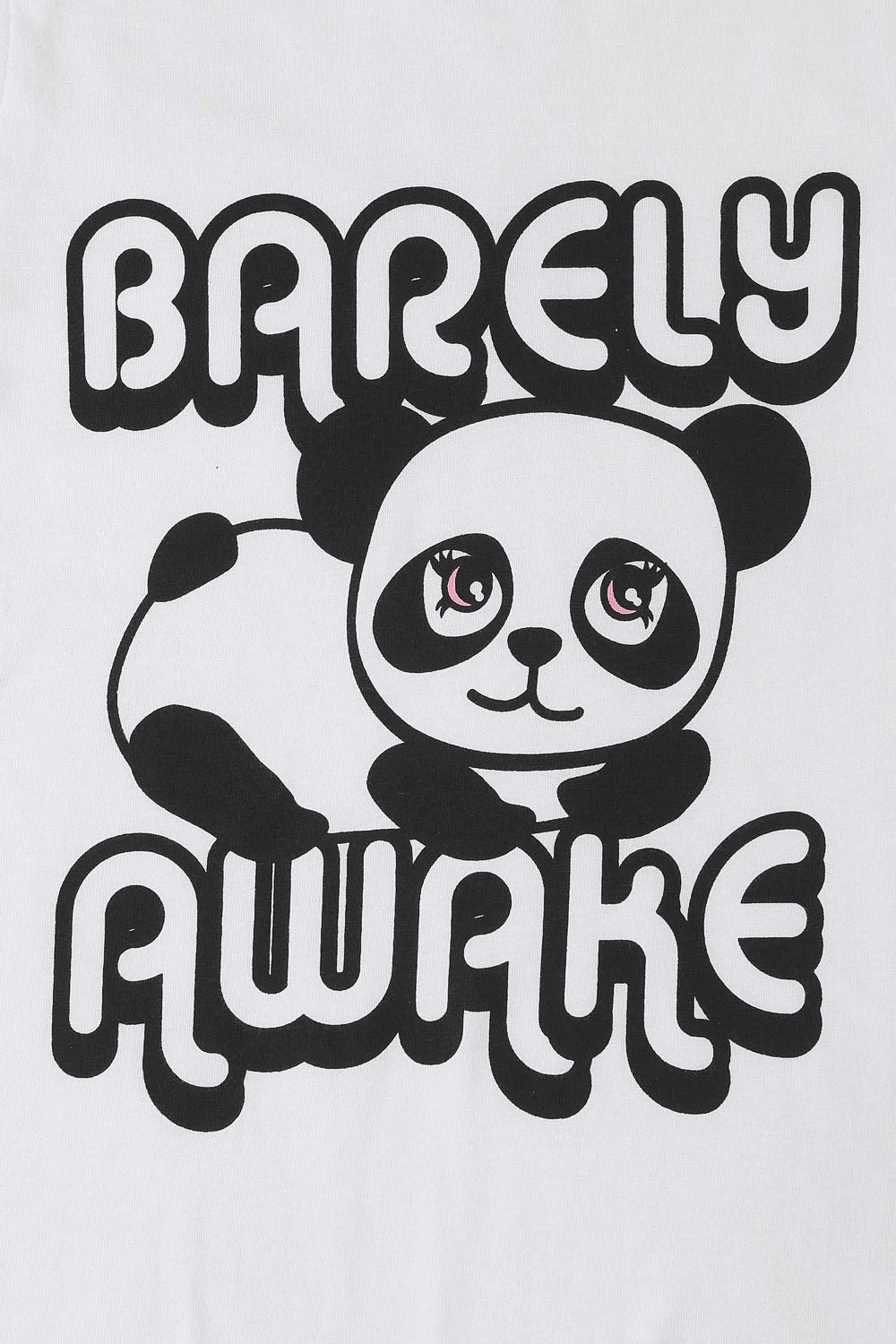 Пижама Barely Awake Panda С длинными рукавами для девочек - Черный/Белый, фото №5 Пижама Barely Awake Panda С длинными рукавами для девочек - Черный/Белый, фото №5